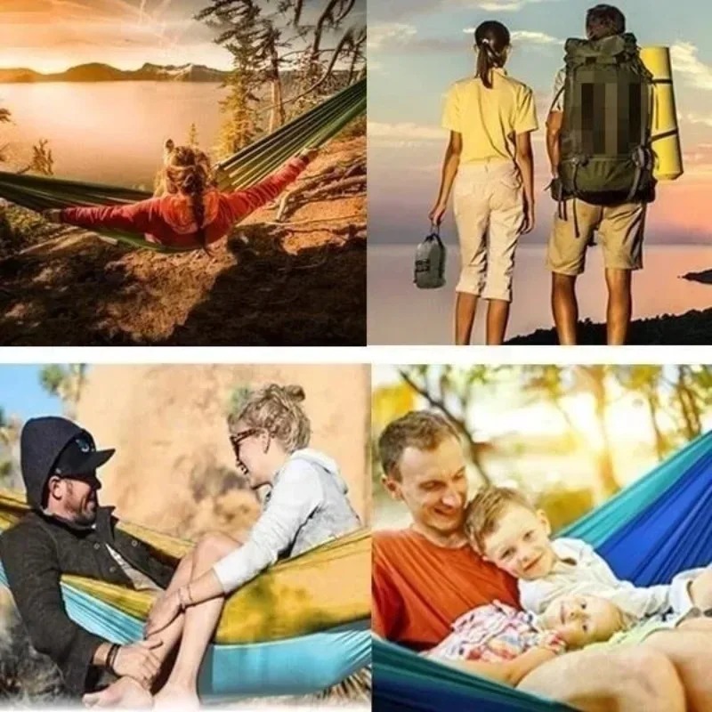 Single double recreational par - Double Hammock Portable Parachute Nylon recension och pris