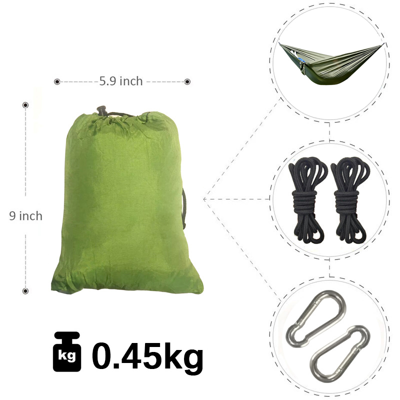 2.6M Portable Nylon Parachute  - Double Hammock Portable Parachute Nylon recension och pris